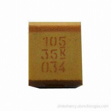 Tantalum Capacitor, T491B105K035AT with 2,000hrs Lifespan Test and 4 to 50V Voltage Ratings